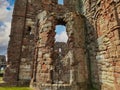 Lindisfarne Priory  - Holy Island Royalty Free Stock Photo